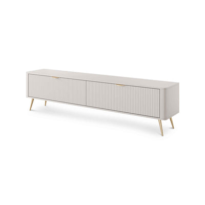Laanti TV-bord til fjernsyn, 200x51, i moderne stil – set fra siden | Pillovely