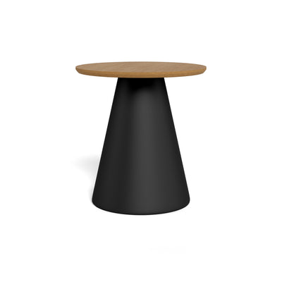 Rund sofabord med en diameter på 45 cm i soft loft-stil | Talin, sort mat