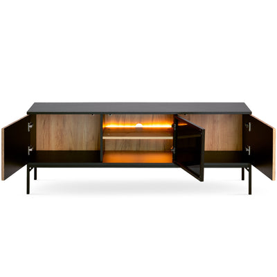 Lampy TV-bord til fjernsyn, 154x56, i moderne stil – med åbne fronter
