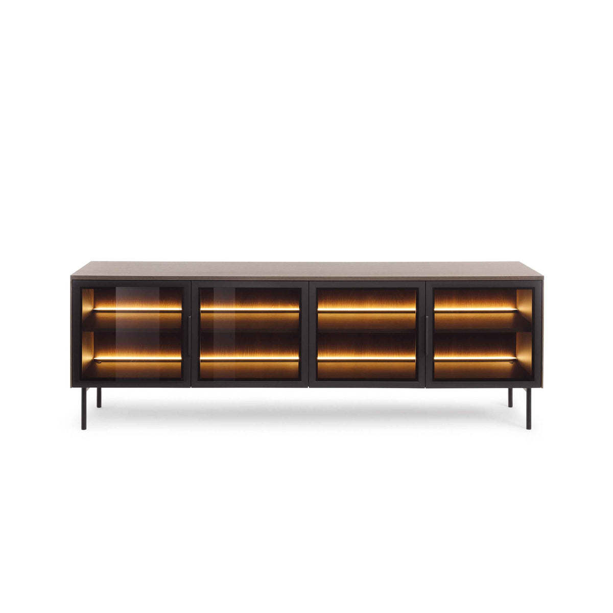 Lummer TV-bord 181x62 i moderne stil – set forfra