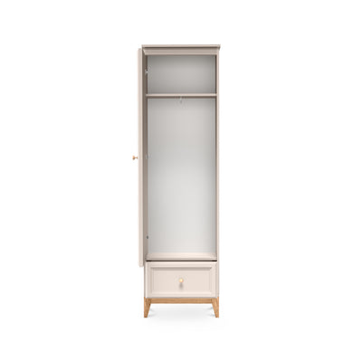Det smalle Serena-skab med spejl (55x193) til entreen i modern classic-stil – med åbne fronter