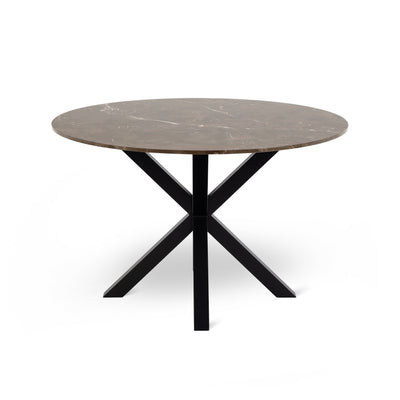 Det runde bord Morial 120x76 i elegant stil – set forfra