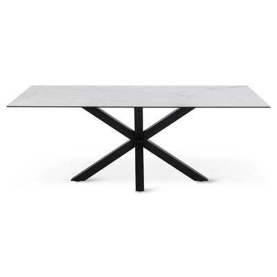 Oryss-spisebord 200x76 i moderne stil – set forfra
