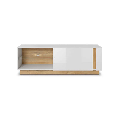 Armelia TV-bord 138x46 i glamour-stil – set forfra