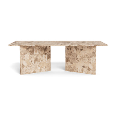 Plaris sofabord 140x42 i elegant stil – set forfra