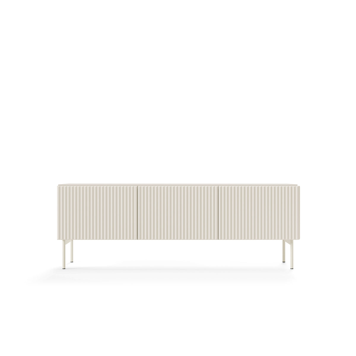 MuzZI TV-bord 147x51 i moderne stil – set forfra