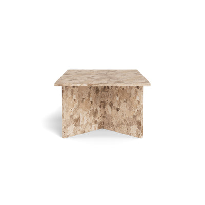 Plaris-sofabord 140x42 i elegant stil – set fra siden