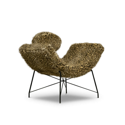 Lampardo-lænestol i »sommerfugl«-design i glamour-stil – set fra siden | Pillovely