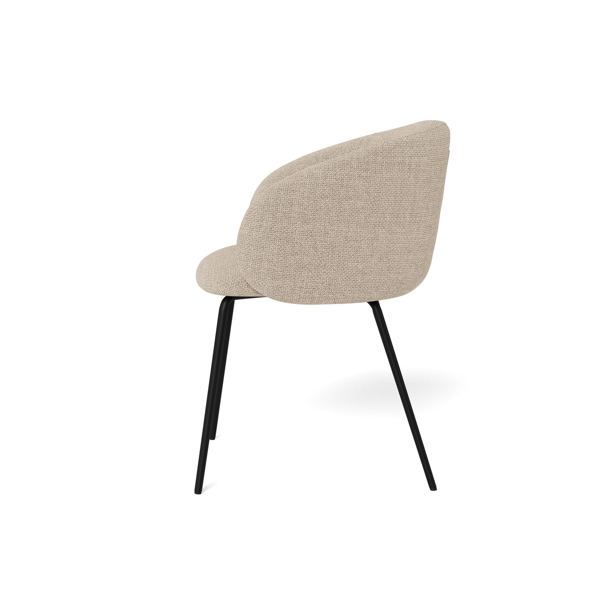 Sæt med to spisestuestole i moderne stil – model Delmo – set fra siden