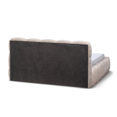 Mevy-polstreseng med opbevaringsrum i minimalistisk stil – set bagfra