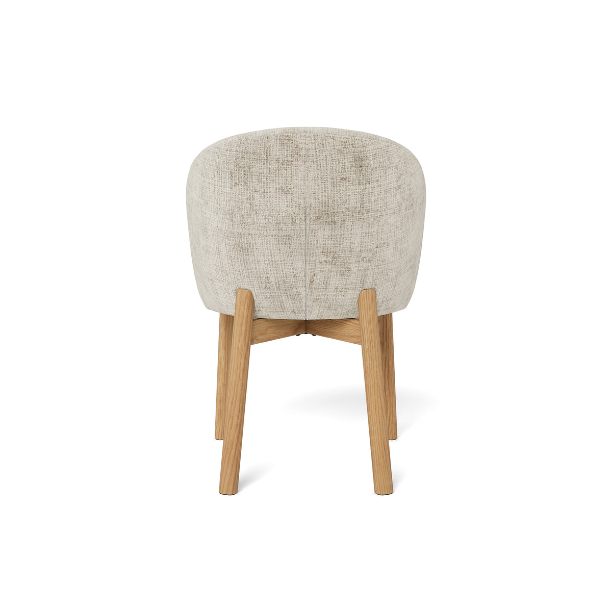Sæt med to stole med armlæn i moderne stil – model Melor – set bagfra