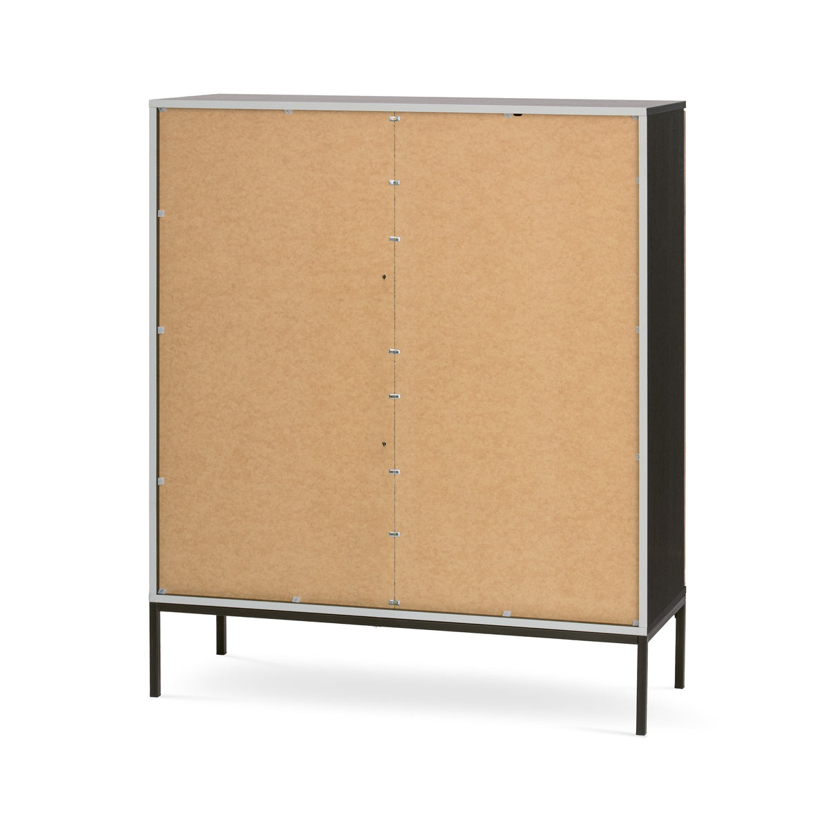 Lampy-kommode med låger og skuffe, 104x126, i loftstil – set fra siden