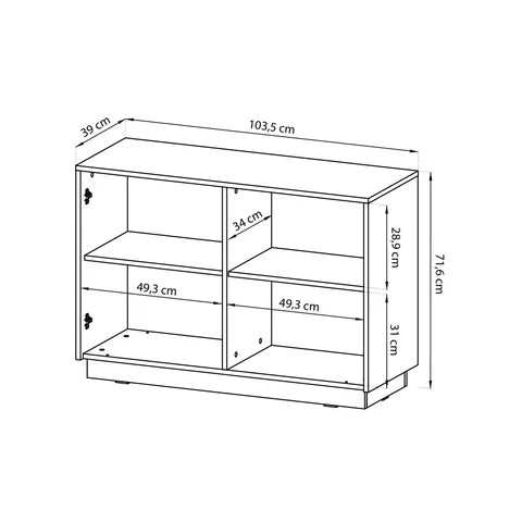 Westa-kommode 104x72 i moderne stil – billede 12