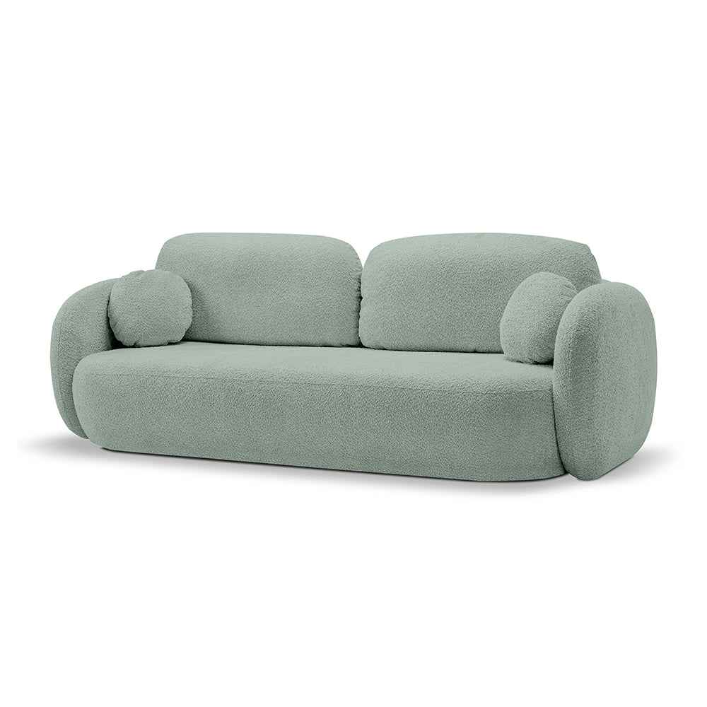 Sovesofa 142x200 i moderne stil, Abriamo-stof | OLEMO, klippekystgrå (ABRIAMO 10)