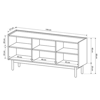 Anawa-kommode 144x68 i boho-stil – billede 6