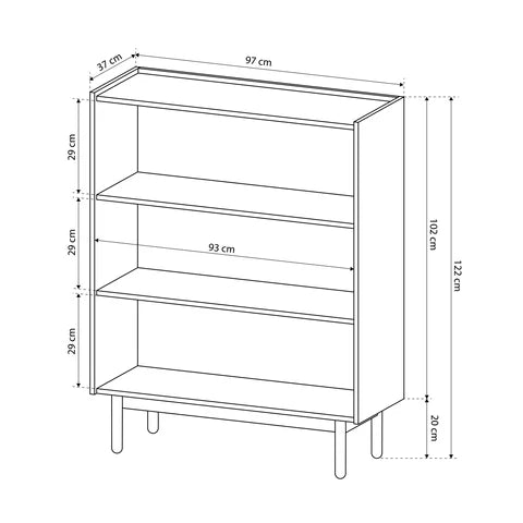 Anawa-kommode 97x122 i skandinavisk stil – billede 6