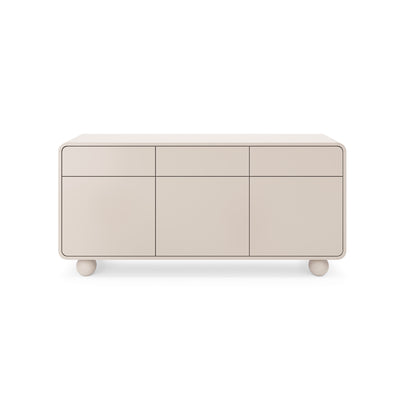 Komoda Ballo 160x75 w stylu japandi – widok z przodu