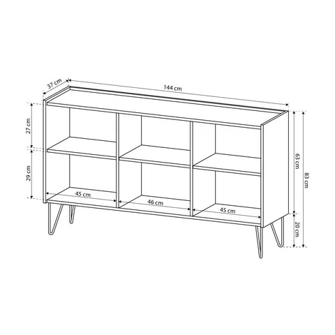 Ballada-kommode 144x83 i glamour-stil – billede 6