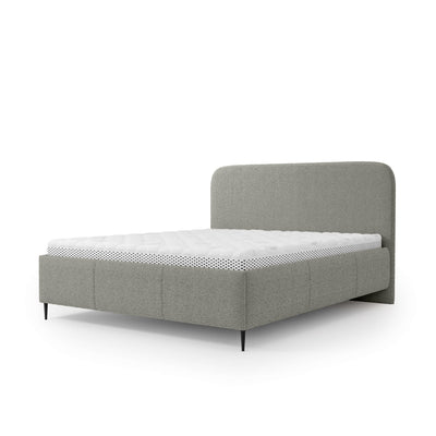 Łóżko tapicerowane z pojemnikiem w stylu nowoczesnym | Edi 180 200 Piaskowy Mat (PERFECT HARMONY 83)