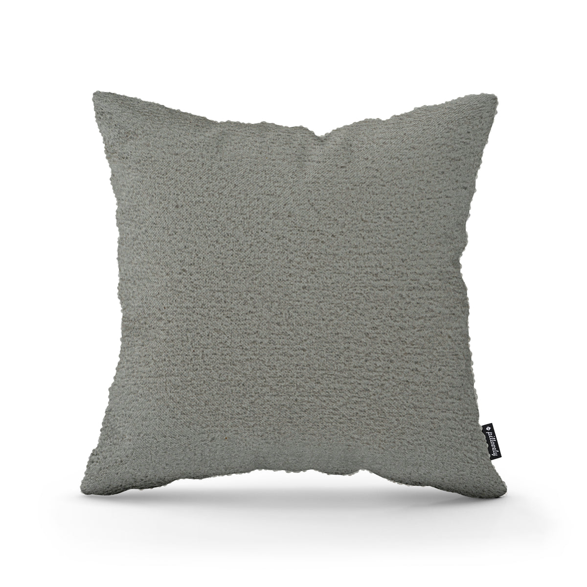 Poduszka dekoracyjna 45×45 cm w stylu scandi i japandi, tkanina Coral | Baranek Szarość Pustyni (CORAL 75)