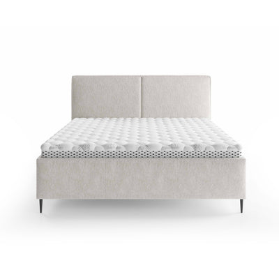 Hatti-polsterseng med opbevaringsrum i minimalistisk stil – set forfra