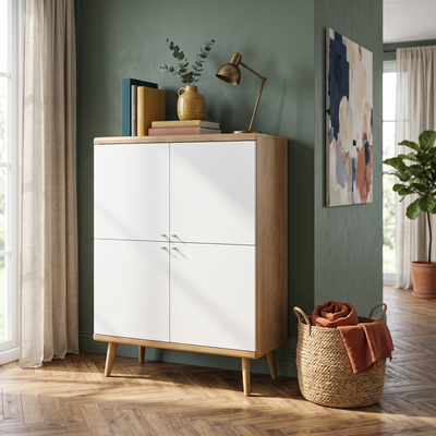 Lato-kommode 107x134 i skandinavisk stil – i indretningen
