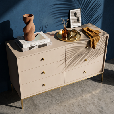 Kviat-kommode 154x89 i vintage-stil – i indretning