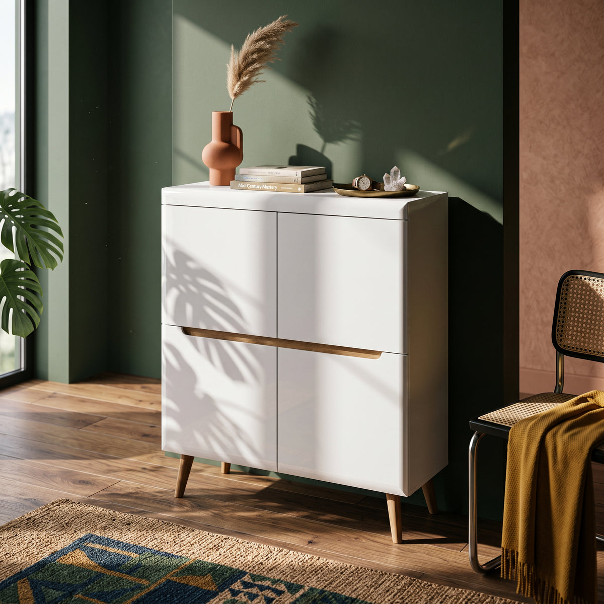 Trava-kommode 107x134 i skandinavisk stil – i indretningen