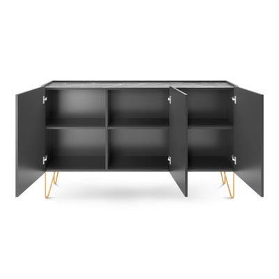 Ballada-kommode 144x83 i glamour-stil – billede 4