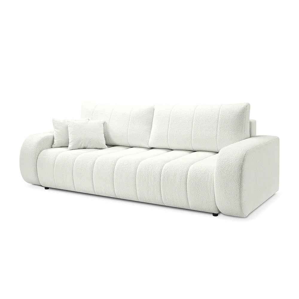 3-personers sovesofa, 144x200, i skandinavisk stil | BALOA Elfenben (LAMBI 01)