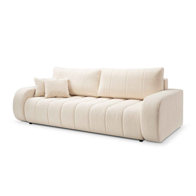 3-personers sovesofa, 144x200, i skandinavisk stil | BALOA Pudret Ben (LAMBI 08)
