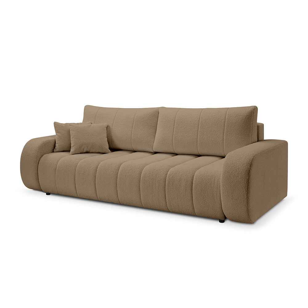 3-personers sovesofa, 144x200, i skandinavisk stil | BALOA Karamelkorn (LAMBI 10)