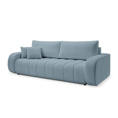 3-personers sovesofa, 144x200, i skandinavisk stil | BALOA Gråblå Morgen (LAMBI 16)