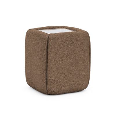 Natbord 50x55 uden skuffer i minimalistisk stil | Neria, konjakbrun (LAMBI 04)