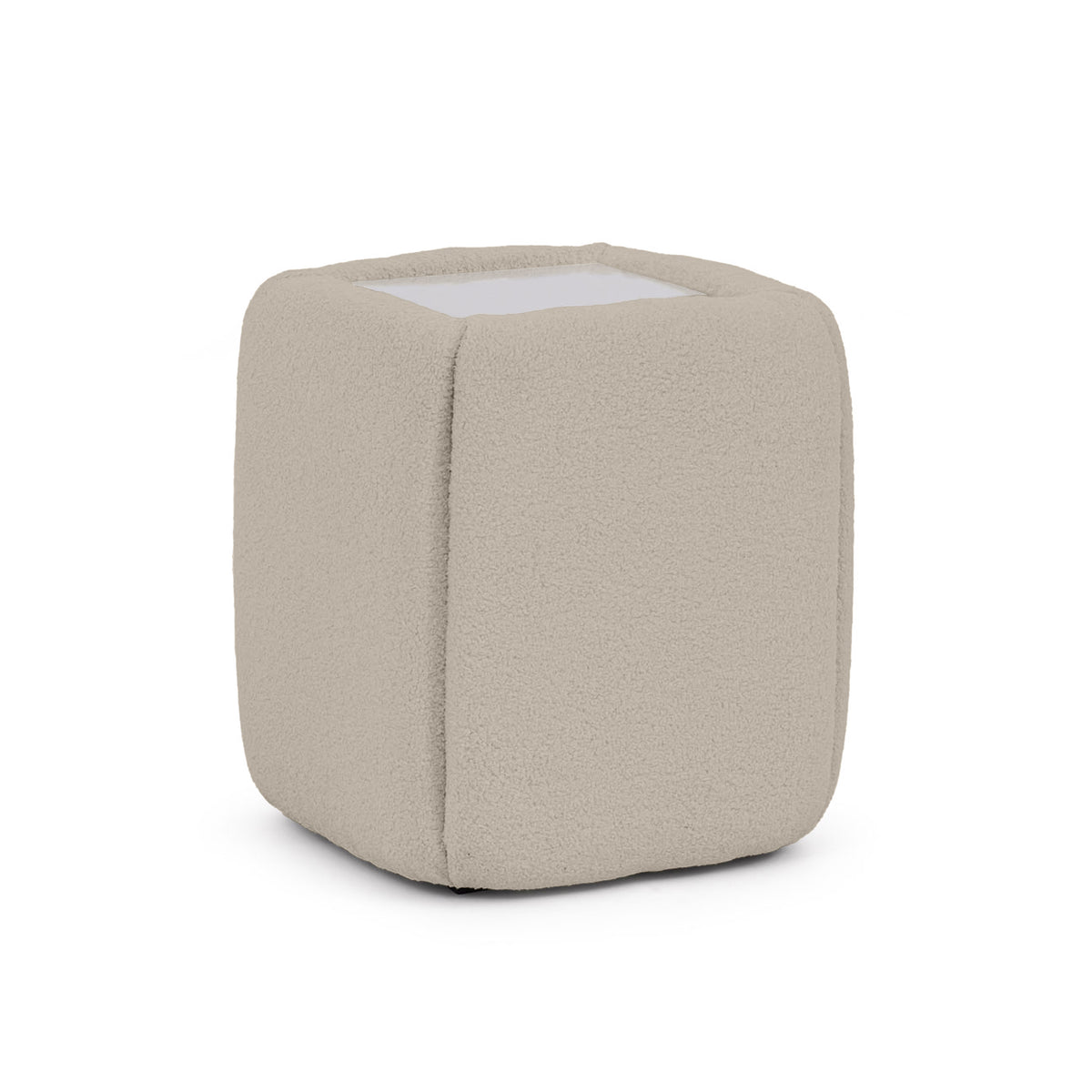 Natbord 50x55 uden skuffer i minimalistisk stil | Neria Sandfarvet hør (LAMBI 05)