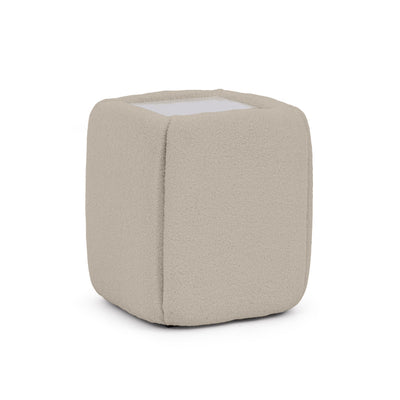 Natbord 50x55 uden skuffer i minimalistisk stil | Neria Sandfarvet hør (LAMBI 05)