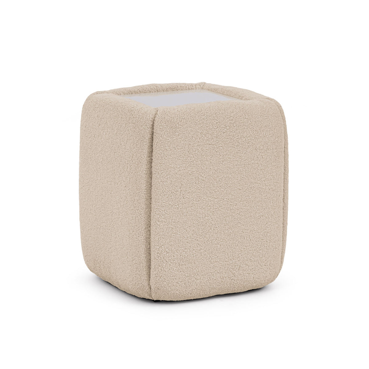 Natbord 50x55 uden skuffer i minimalistisk stil | Neria, fløjlsbeige (LAMBI 06)