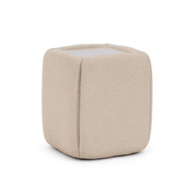 Natbord 50x55 uden skuffer i minimalistisk stil | Neria, fløjlsbeige (LAMBI 06)