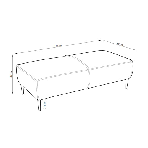 May-puf, 140 cm, til stuen i moderne stil – billede 4