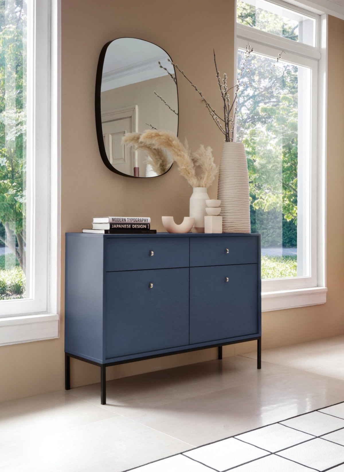 Kviat-kommode 104x84 i vintage-stil – i indretning
