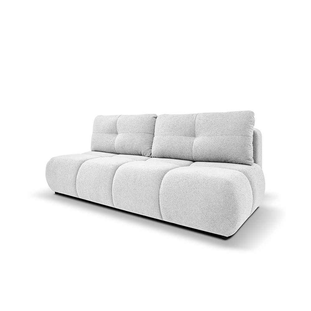 3-personers sofa med sovemulighed, 142x200, i blød minimalistisk stil | Milorya Porcelæn Aske (NOW OR NEVER 01)