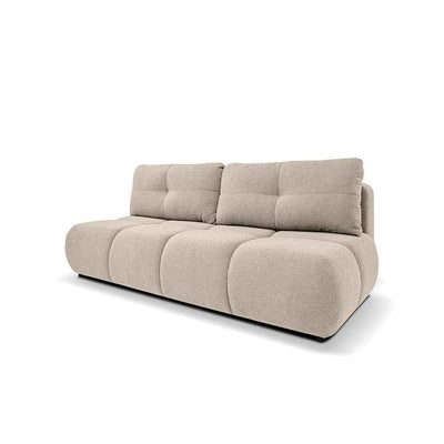 3-personers sofa med sovemulighed, 142x200, i blød minimalistisk stil | Milorya Lys Taupe (NOW OR NEVER 05)