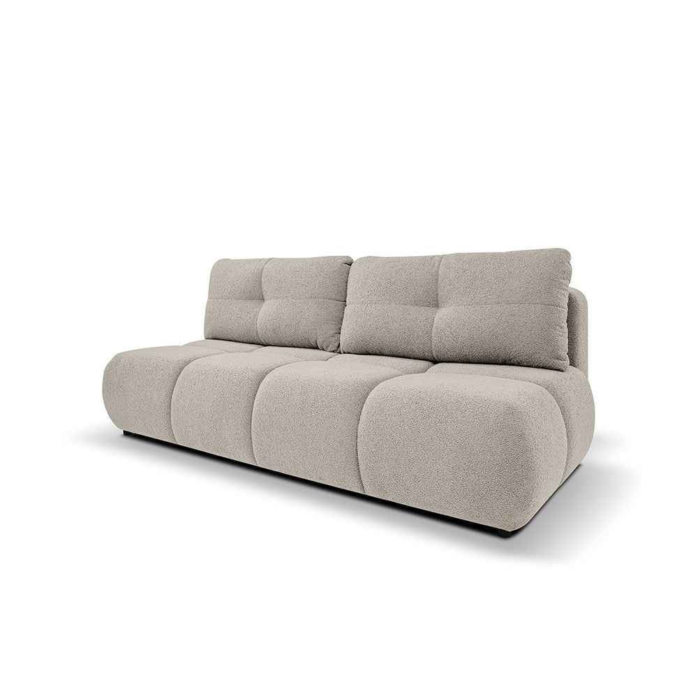 3-personers sofa med sovemulighed, 142x200, i blød minimalistisk stil | Milorya Kold Beige (NOW OR NEVER 06)