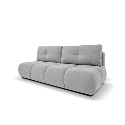 3-personers sofa med sovemulighed, 142x200, i blød minimalistisk stil | Milorya Aske-sølvfarvet (NOW OR NEVER 83)