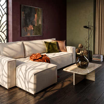 Agi universel hjørnesofa med sovefunktion til 3 personer, 200x142–154, i loft-stil – i indretningen