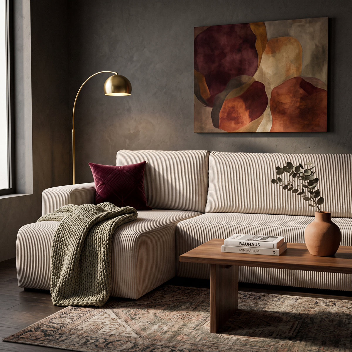 Kingi universel hjørnesofa med sovefunktion til 3 personer, 200x142–154, i loft-stil – i indretningen