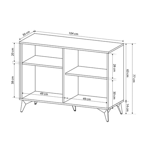 Nirwana-kommode 104x78 i loftstil – billede 4