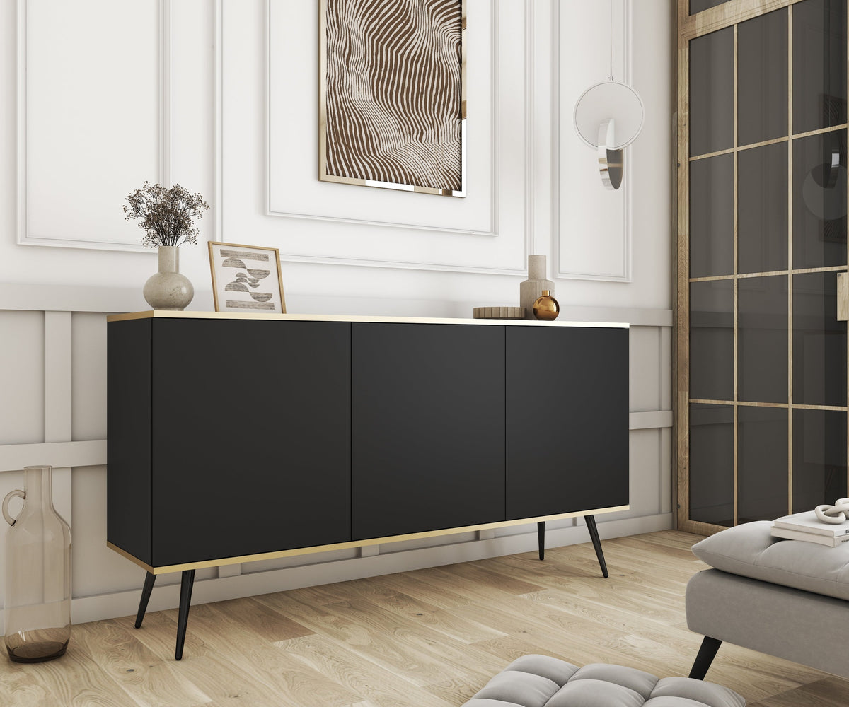 Meva-kommode 160x85 i glamour-stil – i indretningen
