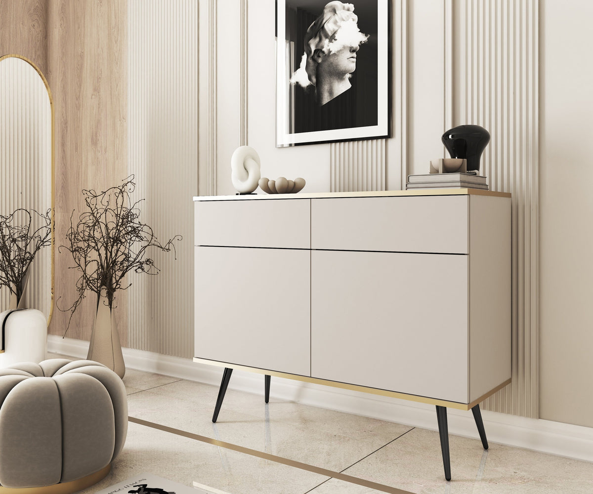 Meva-kommode 107x85 i glamour-stil – i indretning