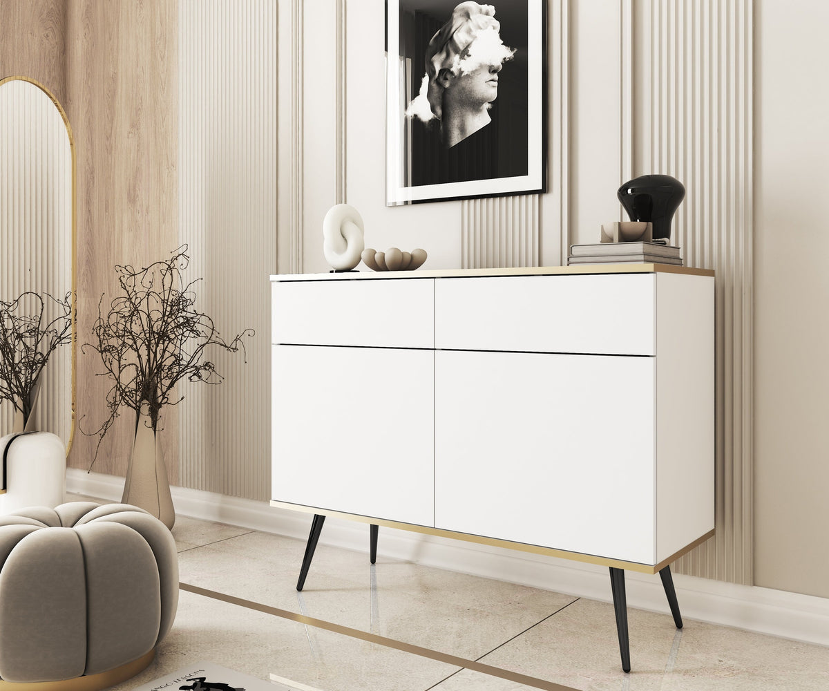 Meva-kommode 107x85 i glamour-stil – i indretning
